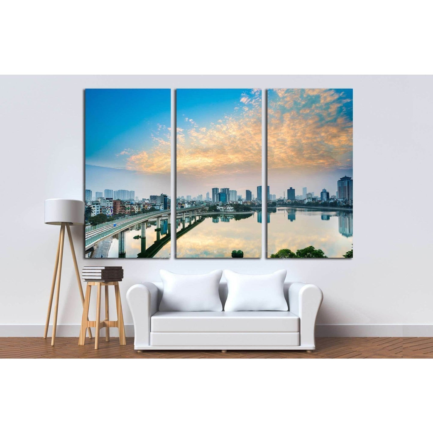 Hoang cau lake - hanoi Cityscape №1565 Ready to Hang Canvas PrintCanvas art arrives ready to hang, with hanging accessories included and no additional framing required. Every canvas print is hand-crafted, made on-demand at our workshop and expertly stretc