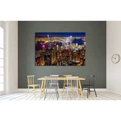 hong kong city night №2245 Ready to Hang Canvas PrintCanvas art arrives ready to hang, with hanging accessories included and no additional framing required. Every canvas print is hand-crafted, made on-demand at our workshop and expertly stretched around 1
