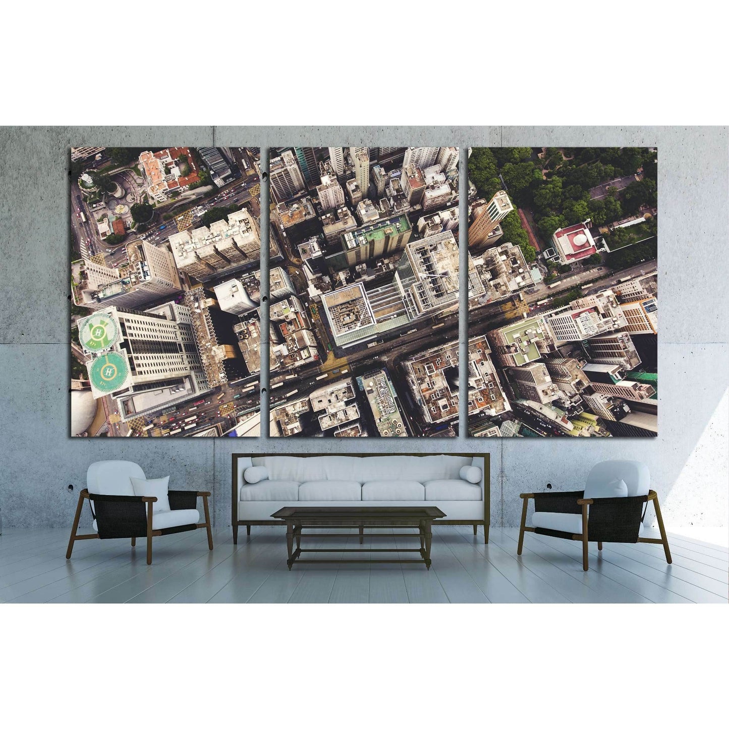 Hong Kong city with tall buildings and development transportation infrastructure №2978 Ready to Hang Canvas PrintCanvas art arrives ready to hang, with hanging accessories included and no additional framing required. Every canvas print is hand-crafted, ma