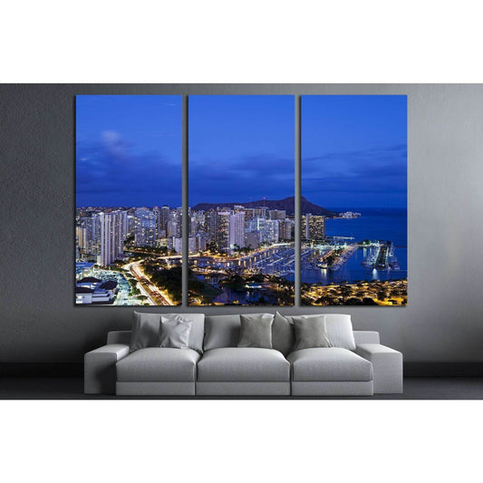 Honolulu with Ilikai Marina №1772 Ready to Hang Canvas PrintCanvas art arrives ready to hang, with hanging accessories included and no additional framing required. Every canvas print is hand-crafted, made on-demand at our workshop and expertly stretched a