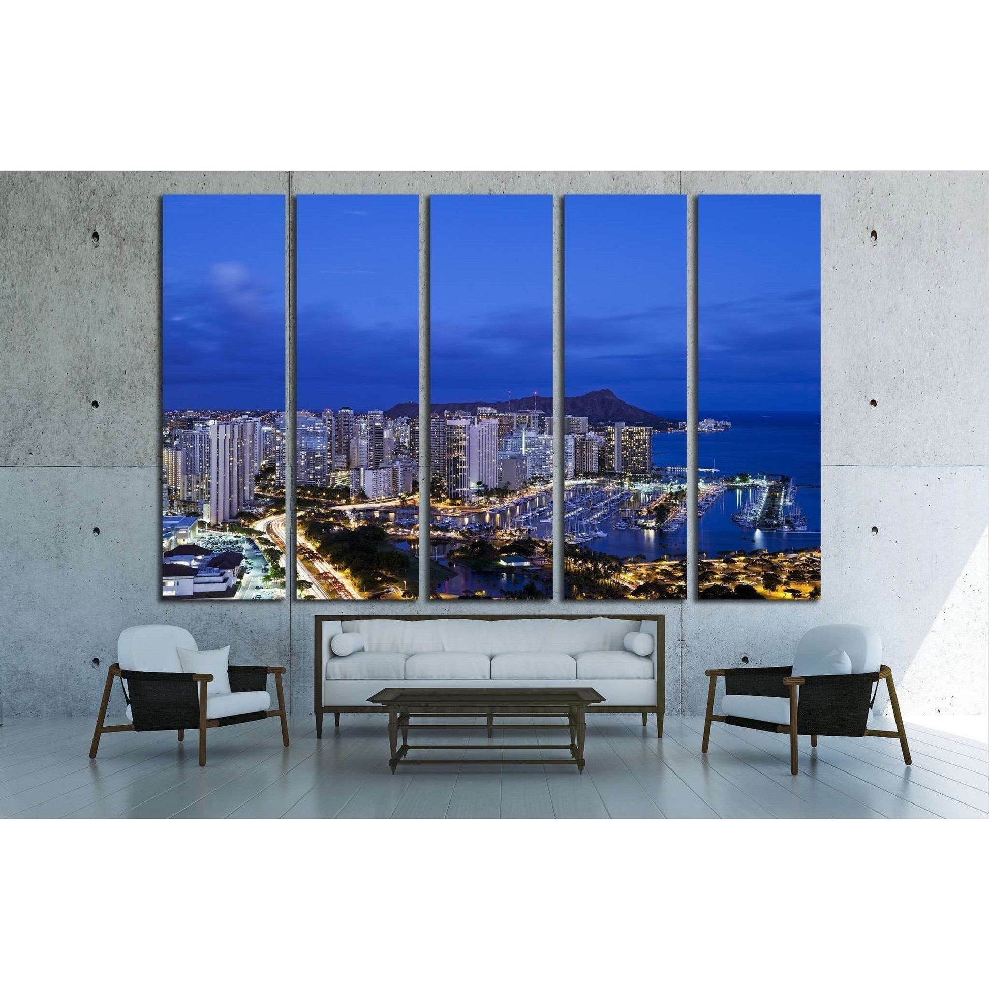 Honolulu with Ilikai Marina №1772 Ready to Hang Canvas PrintCanvas art arrives ready to hang, with hanging accessories included and no additional framing required. Every canvas print is hand-crafted, made on-demand at our workshop and expertly stretched a