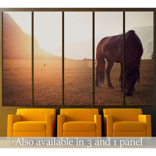 Horse in field №1327 Ready to Hang Canvas PrintCanvas art arrives ready to hang, with hanging accessories included and no additional framing required. Every canvas print is hand-crafted, made on-demand at our workshop and expertly stretched around 100% No