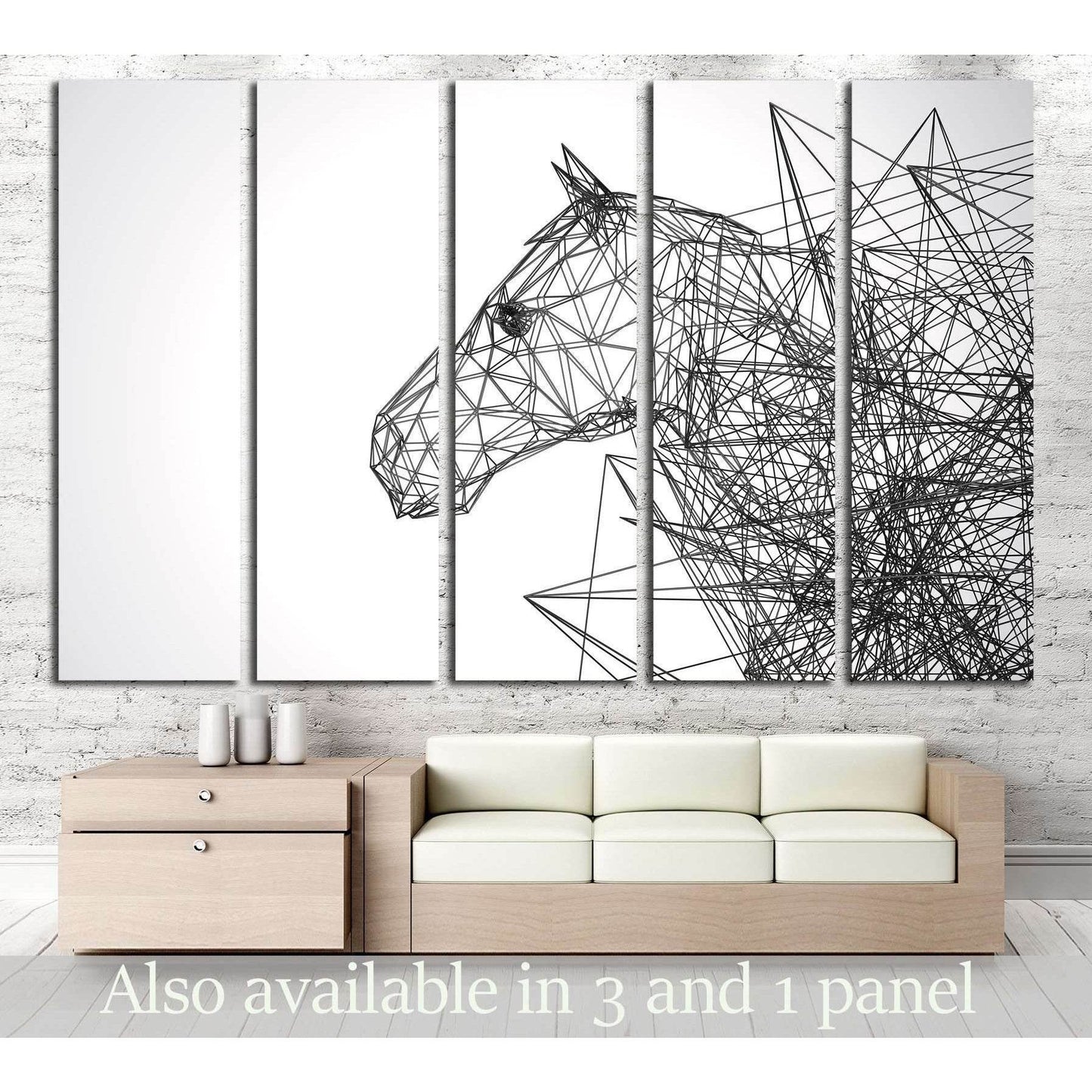 horse stylized low poly wire construction concept concepts connection №2883 Ready to Hang Canvas PrintCanvas art arrives ready to hang, with hanging accessories included and no additional framing required. Every canvas print is hand-crafted, made on-deman