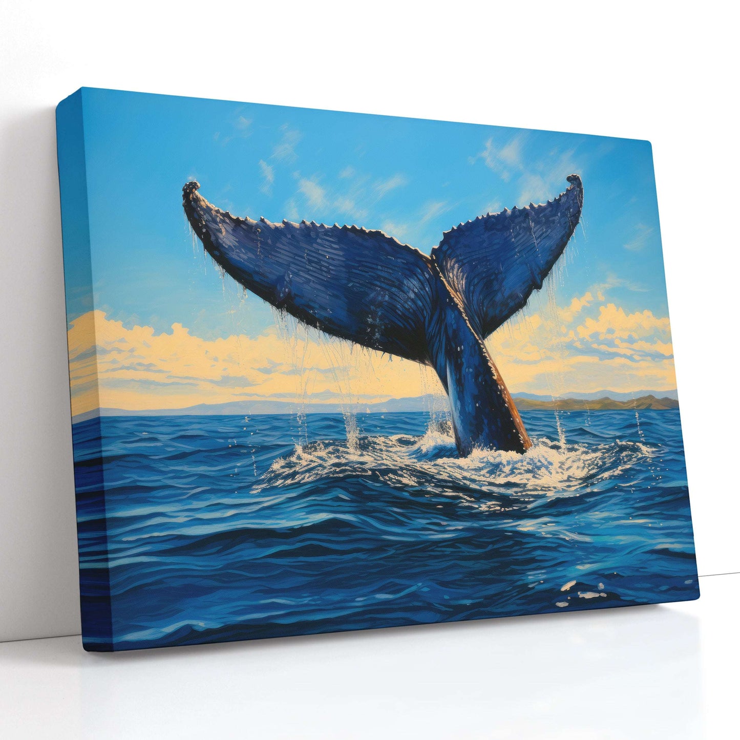 Humpback Whale Tail - Canvas Print - Artoholica Ready to Hang Canvas Print