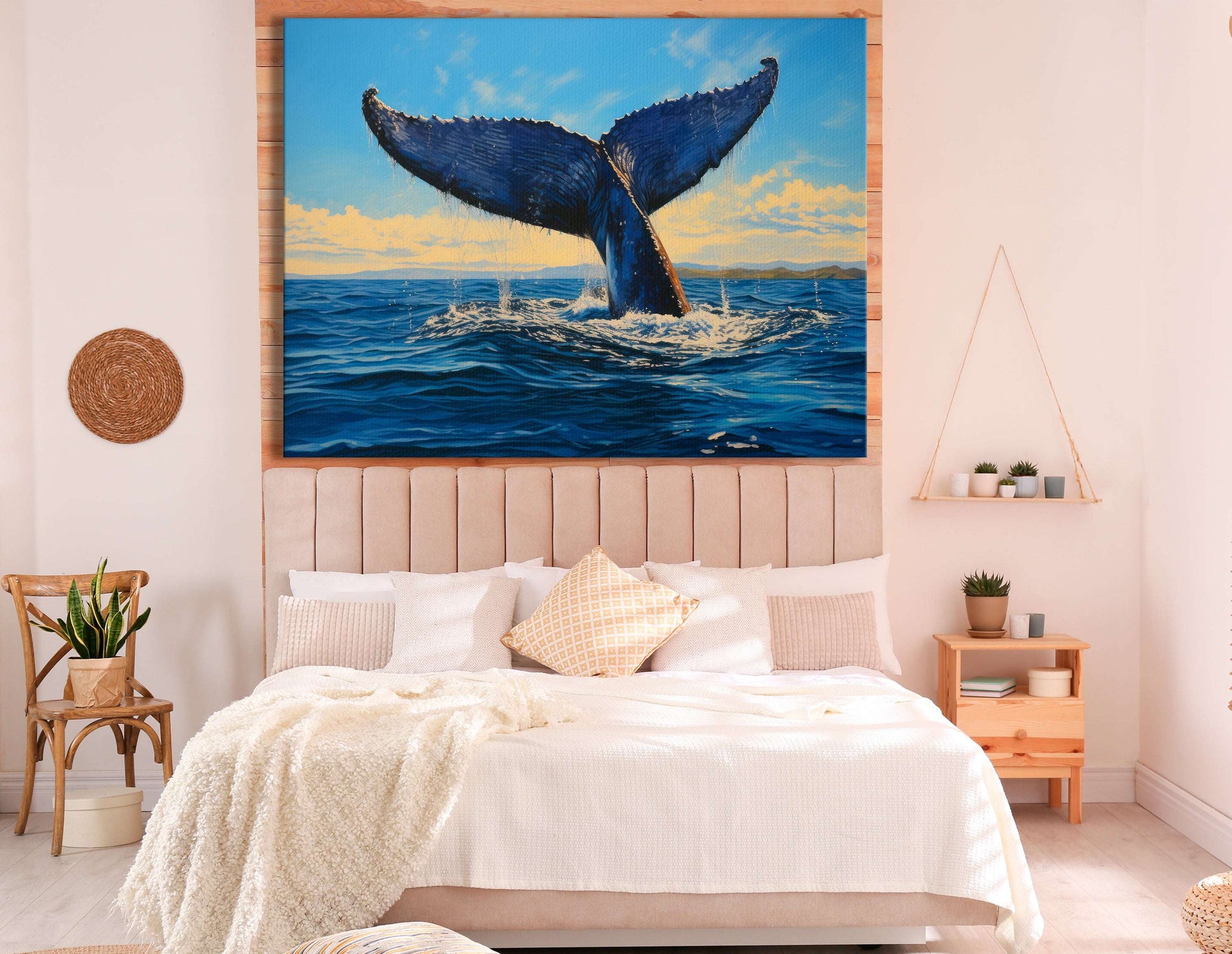 Humpback Whale Tail - Canvas Print - Artoholica Ready to Hang Canvas Print