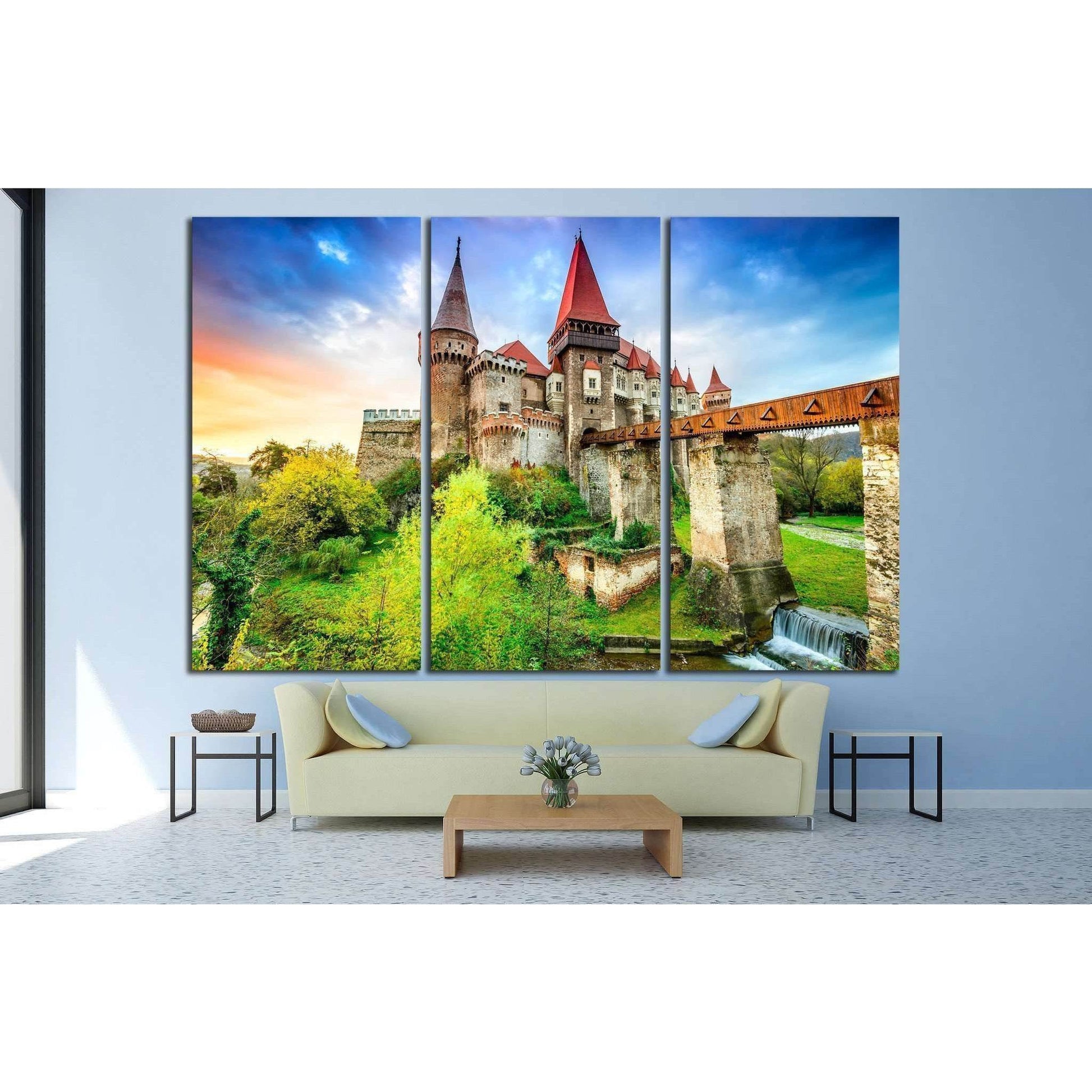 Hunyad Castle, Corvin's Castle, Hunedoara, Transylvania, Romania №1809 Ready to Hang Canvas PrintCanvas art arrives ready to hang, with hanging accessories included and no additional framing required. Every canvas print is hand-crafted, made on-demand at