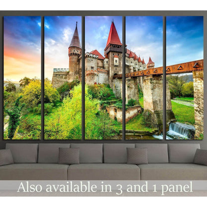 Hunyad Castle, Corvin's Castle, Hunedoara, Transylvania, Romania №1809 Ready to Hang Canvas PrintCanvas art arrives ready to hang, with hanging accessories included and no additional framing required. Every canvas print is hand-crafted, made on-demand at