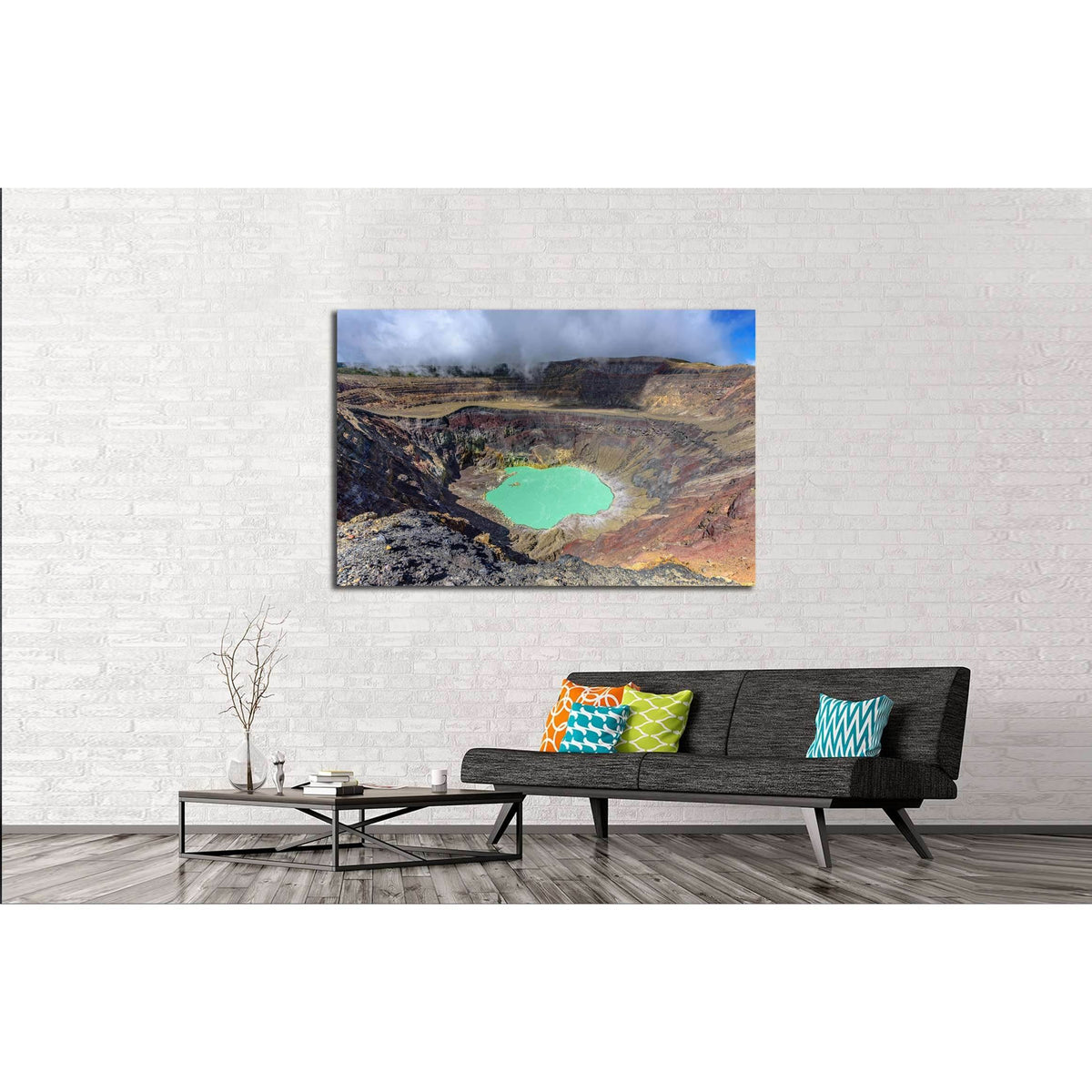 Ilamatepec lagoon on the active Santa Ana Volcano in El Salvador №3070 Ready to Hang Canvas PrintCanvas art arrives ready to hang, with hanging accessories included and no additional framing required. Every canvas print is hand-crafted, made on-demand at