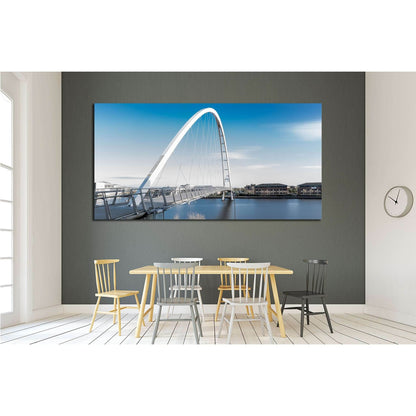 Infinity Bridge Stockton on Tees №1757 Ready to Hang Canvas PrintCanvas art arrives ready to hang, with hanging accessories included and no additional framing required. Every canvas print is hand-crafted, made on-demand at our workshop and expertly stretc