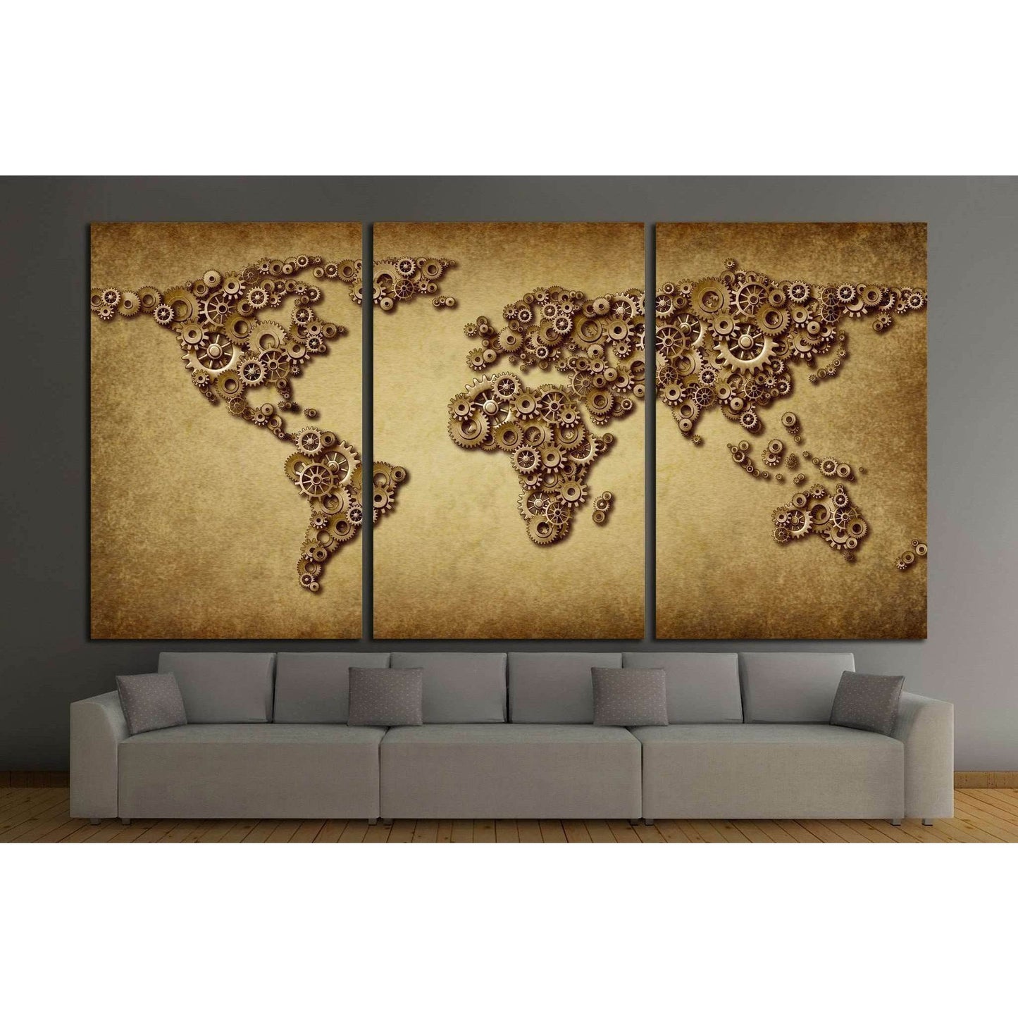 Finance World Map Wall DecorationDecorate your walls with a stunning Grunge World Map Canvas Art Print from the world's largest art gallery. Choose from thousands of Financial artworks with various sizing options. Choose your perfect art print to complete