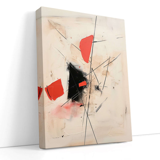 Intersecting Lines and Bold Strokes - Canvas Print - Artoholica Ready to Hang Canvas Print