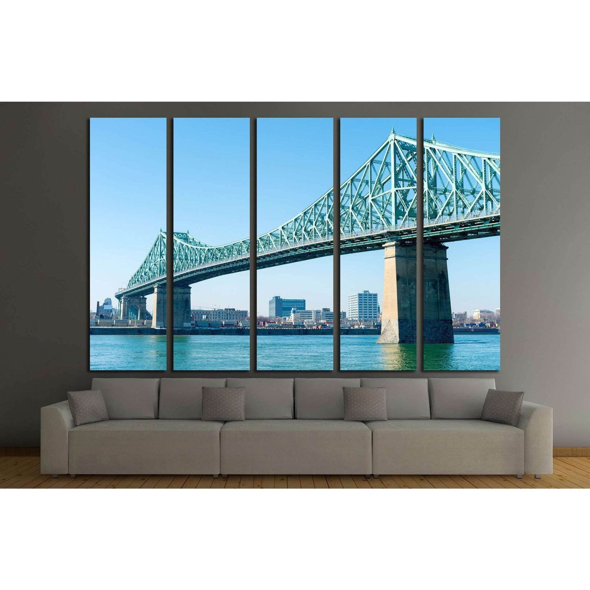 Jacques-Cartier Bridge in Montreal, at sunset №2016 Ready to Hang Canvas PrintCanvas art arrives ready to hang, with hanging accessories included and no additional framing required. Every canvas print is hand-crafted, made on-demand at our workshop and ex