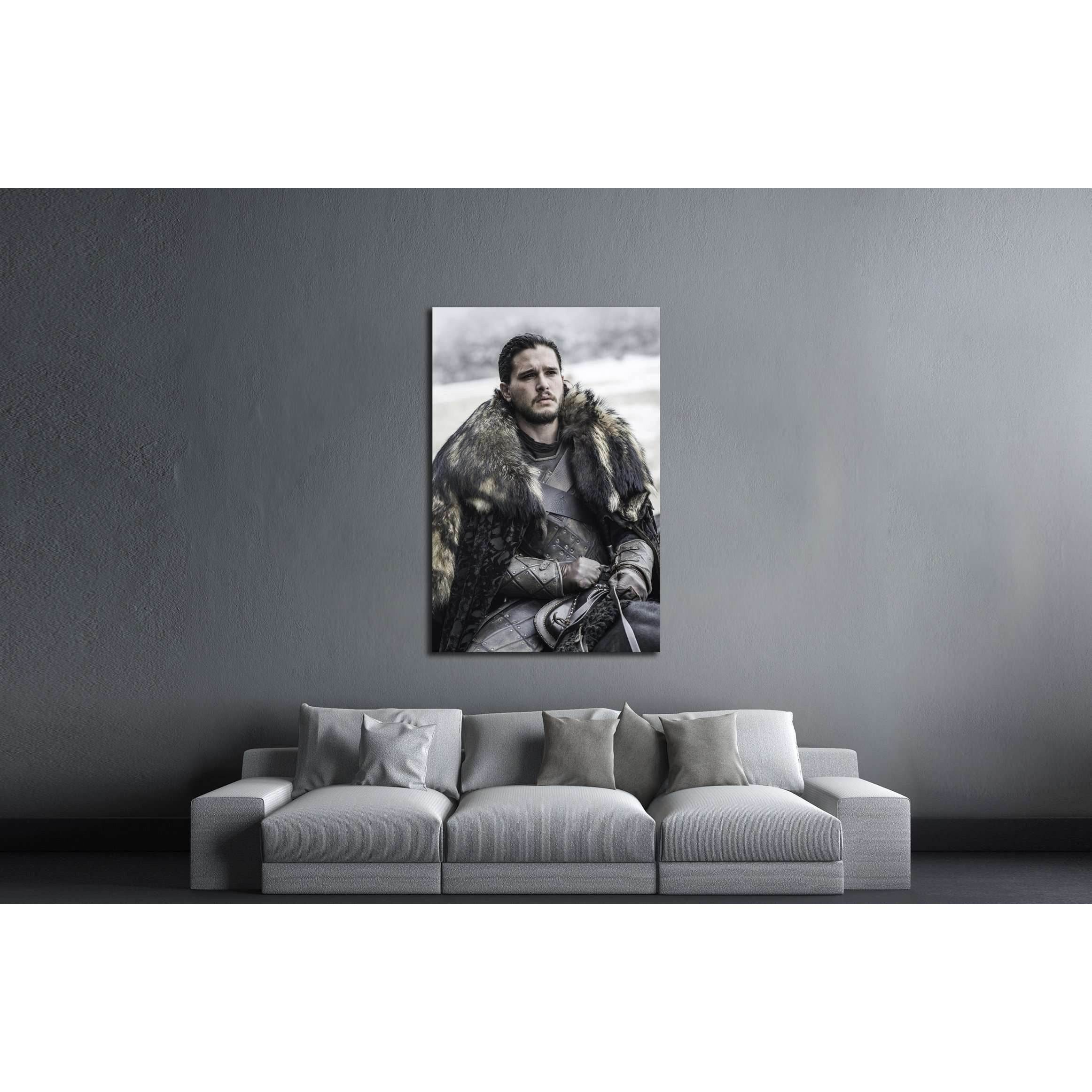 Jon Snow bastard son of Lord Eddard Stark №3320 Ready to Hang Canvas PrintCanvas art arrives ready to hang, with hanging accessories included and no additional framing required. Every canvas print is hand-crafted, made on-demand at our workshop and expert