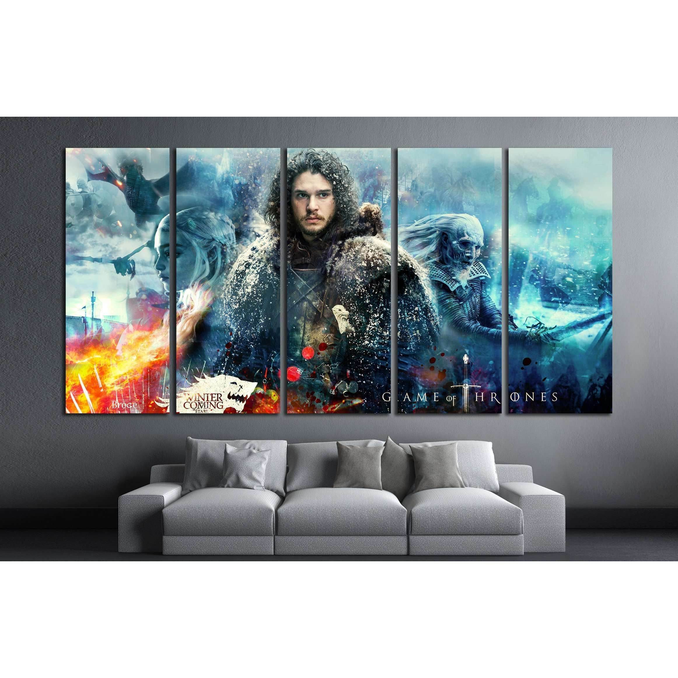 jon snow №3319 Ready to Hang Canvas PrintCanvas art arrives ready to hang, with hanging accessories included and no additional framing required. Every canvas print is hand-crafted, made on-demand at our workshop and expertly stretched around 100% North Am