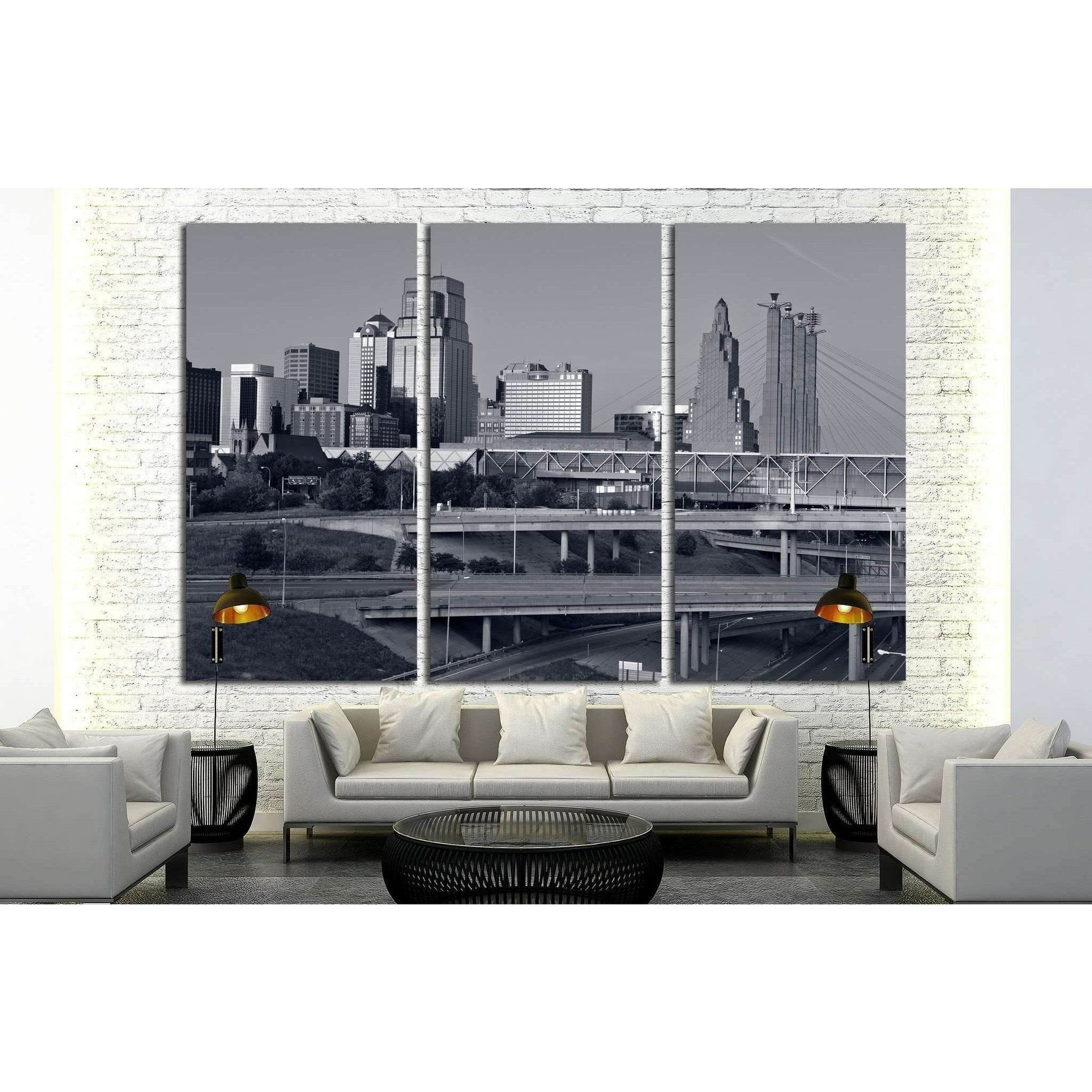 Kansas City skyline №1622 Ready to Hang Canvas PrintCanvas art arrives ready to hang, with hanging accessories included and no additional framing required. Every canvas print is hand-crafted, made on-demand at our workshop and expertly stretched around 10