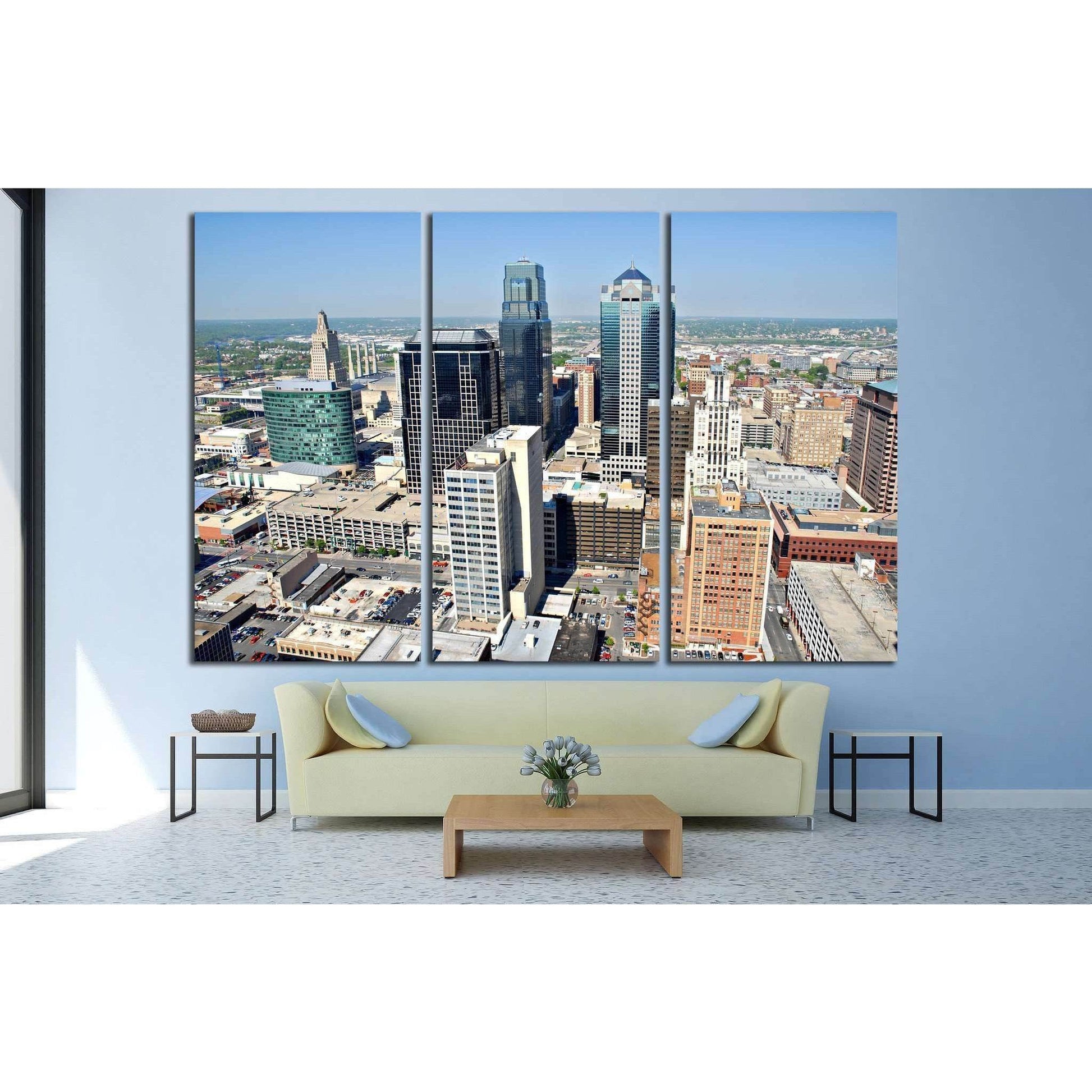 Kansas City taken from the top floor of City Hall №1618 Ready to Hang Canvas PrintCanvas art arrives ready to hang, with hanging accessories included and no additional framing required. Every canvas print is hand-crafted, made on-demand at our workshop an