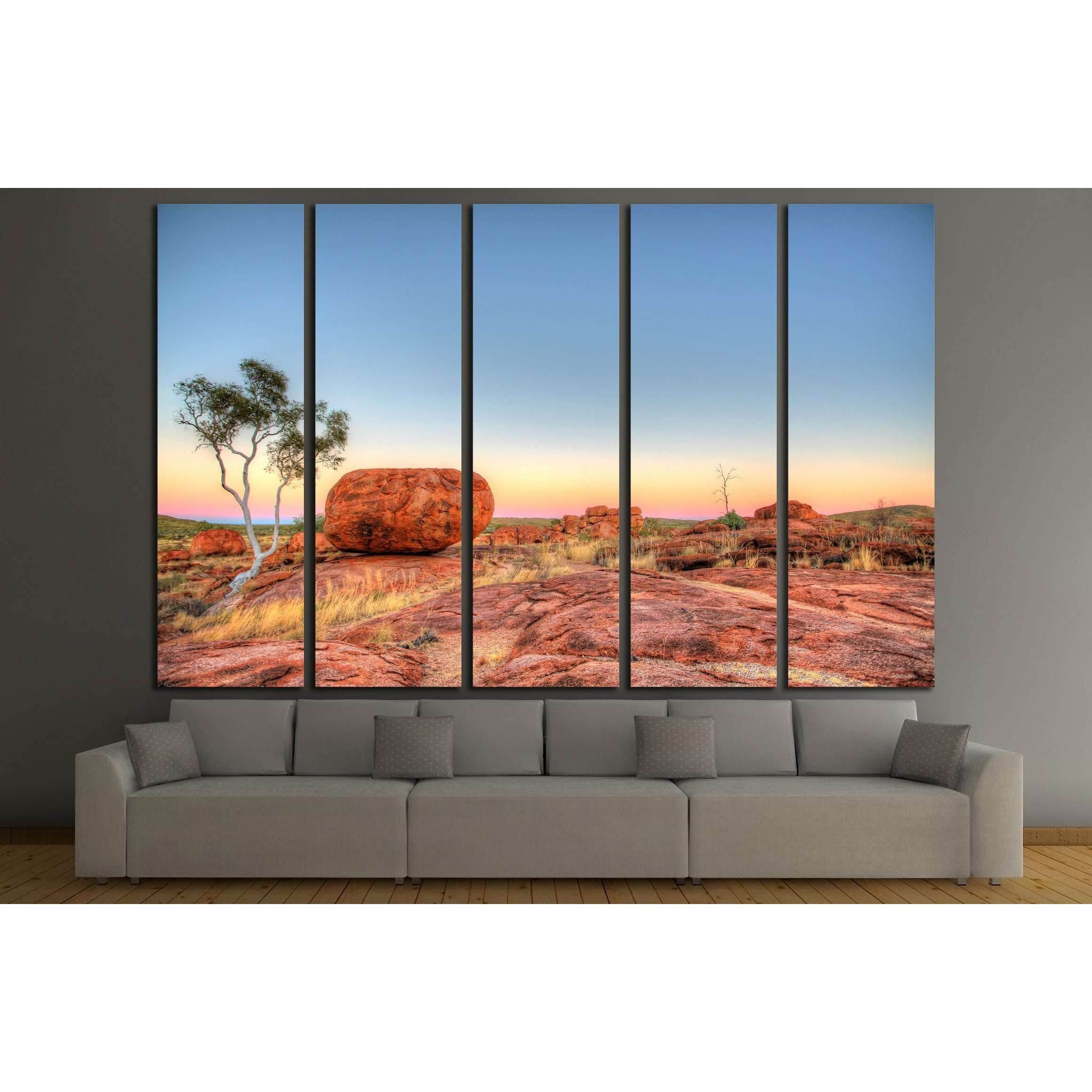 Karlu Karlu - Devils Marbles in outback Australia №3145 Ready to Hang Canvas PrintCanvas art arrives ready to hang, with hanging accessories included and no additional framing required. Every canvas print is hand-crafted, made on-demand at our workshop an