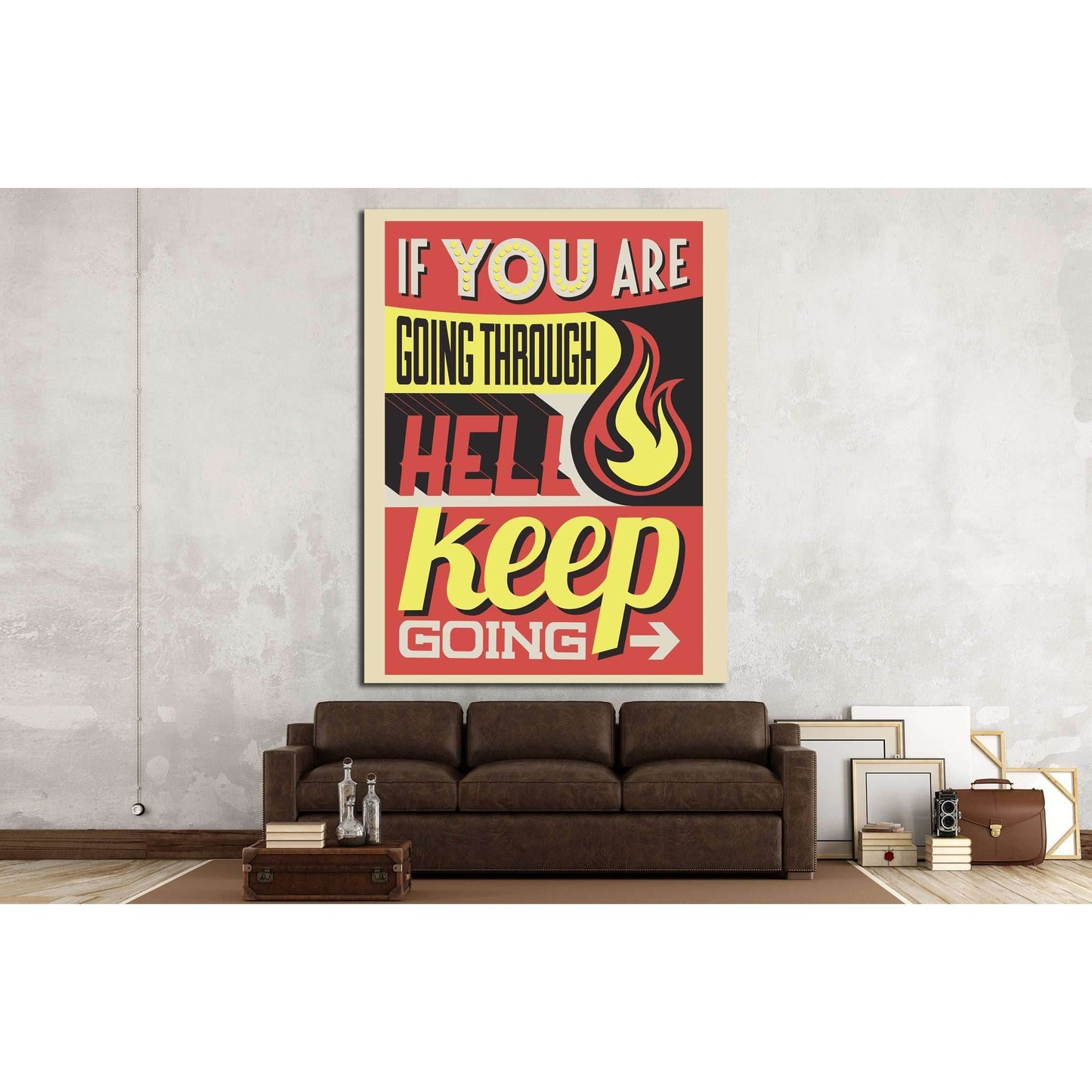 keep going №4536 Ready to Hang Canvas PrintCanvas art arrives ready to hang, with hanging accessories included and no additional framing required. Every canvas print is hand-crafted, made on-demand at our workshop and expertly stretched around 100% North