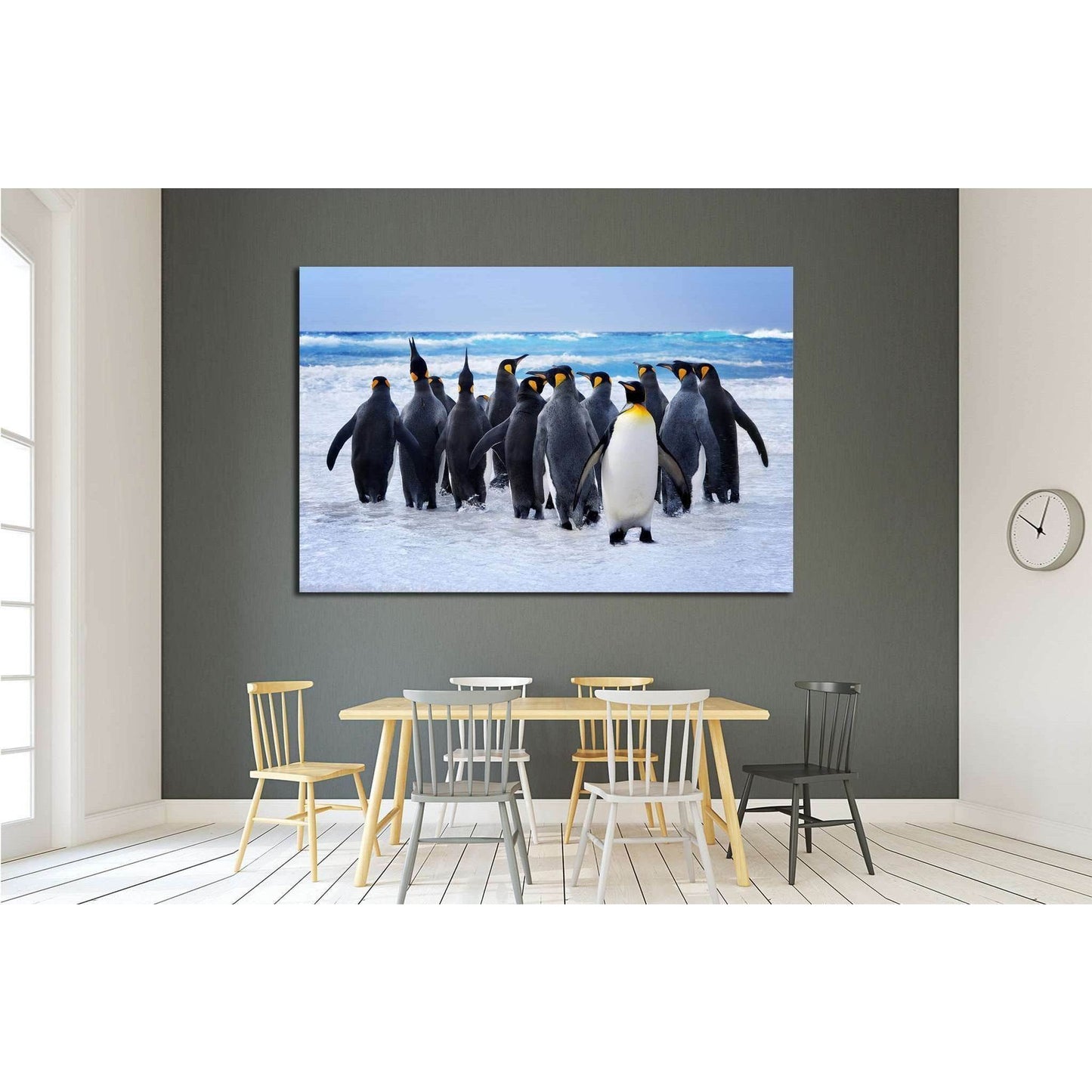 King Penguins heading to the water in the Falkland Islands №1845 Ready to Hang Canvas PrintCanvas art arrives ready to hang, with hanging accessories included and no additional framing required. Every canvas print is hand-crafted, made on-demand at our wo