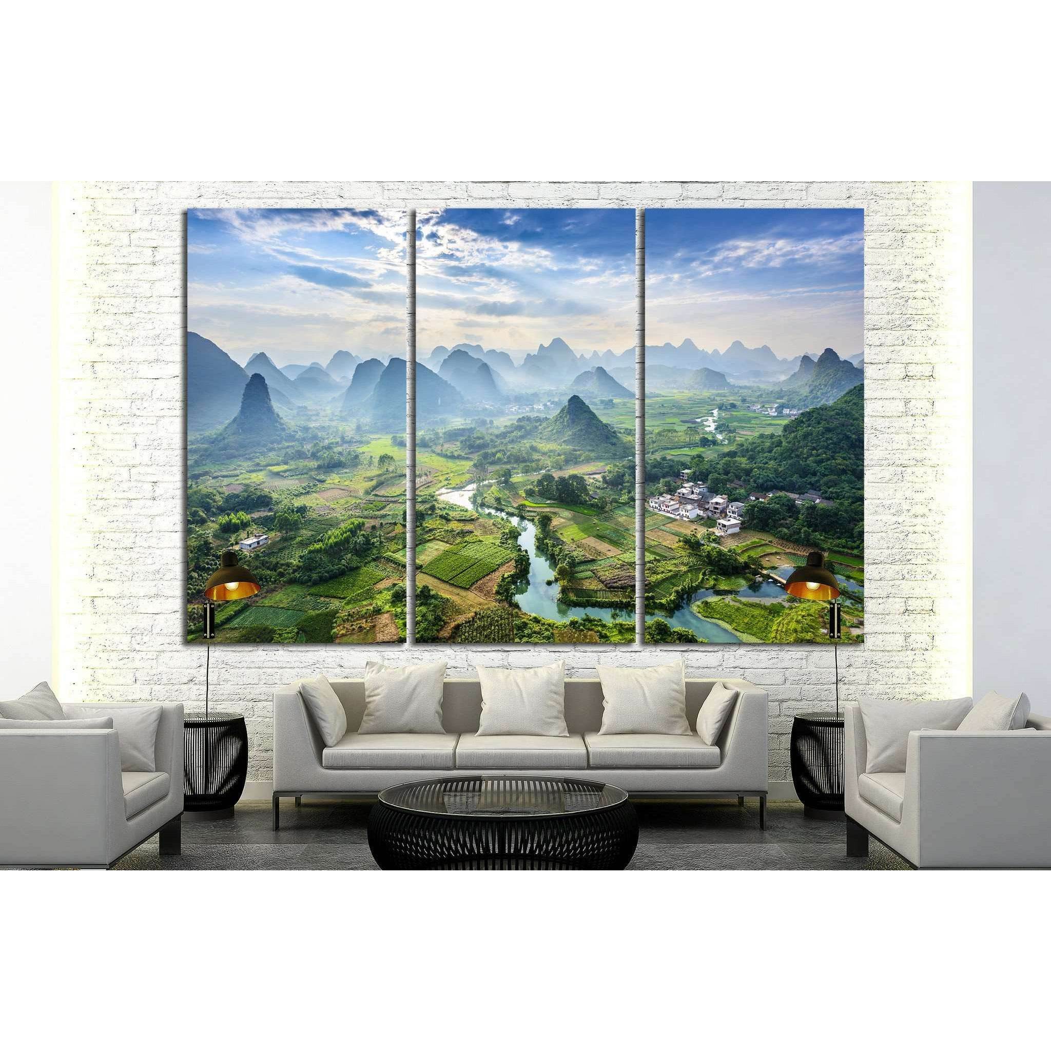 Landscape of Guilin №625 Ready to Hang Canvas PrintCanvas art arrives ready to hang, with hanging accessories included and no additional framing required. Every canvas print is hand-crafted, made on-demand at our workshop and expertly stretched around 100