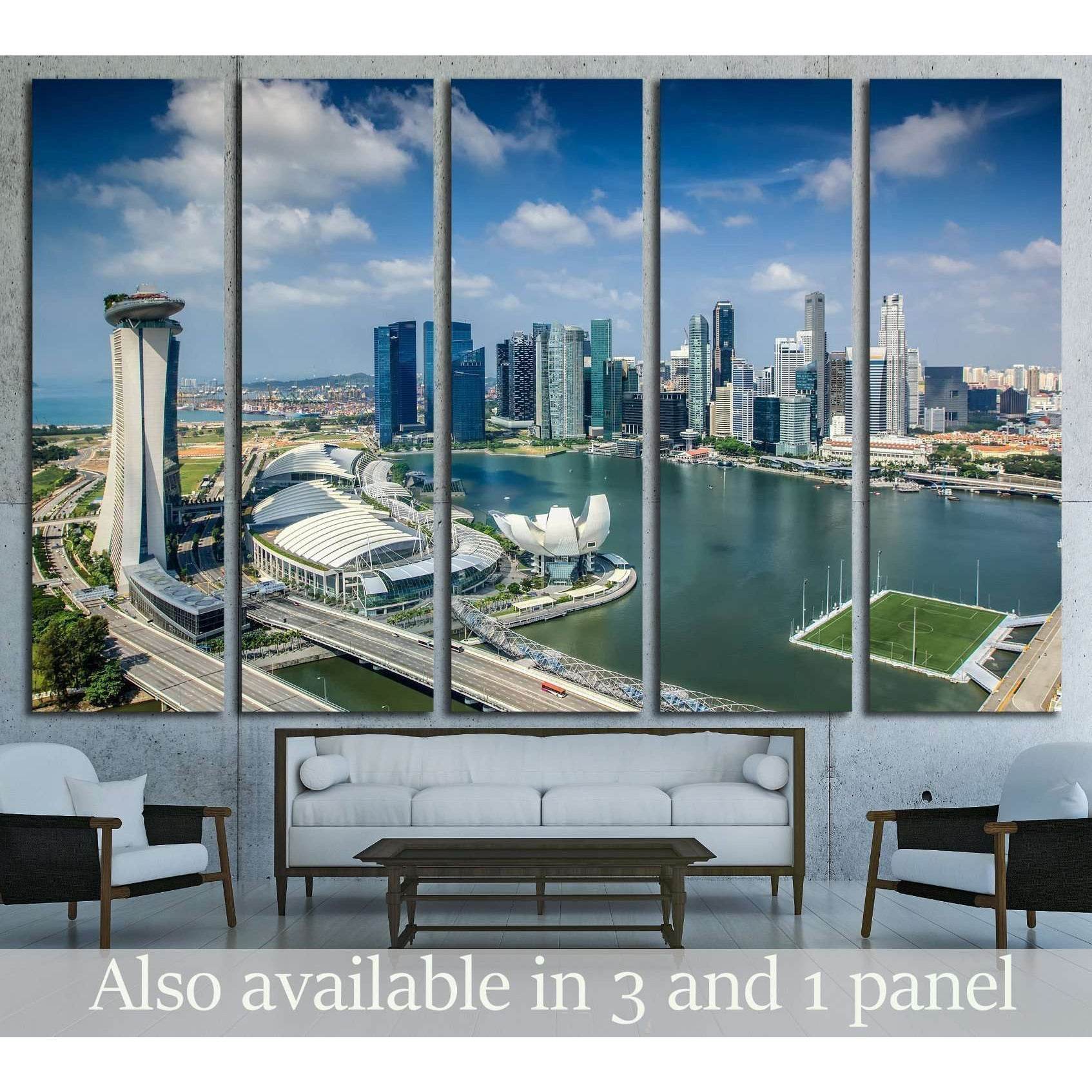 Landscape of Singapore city in day morning time. №2166 Ready to Hang Canvas PrintCanvas art arrives ready to hang, with hanging accessories included and no additional framing required. Every canvas print is hand-crafted, made on-demand at our workshop and