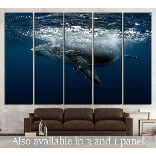 Large Whale №513 Ready to Hang Canvas PrintCanvas art arrives ready to hang, with hanging accessories included and no additional framing required. Every canvas print is hand-crafted, made on-demand at our workshop and expertly stretched around 100% North