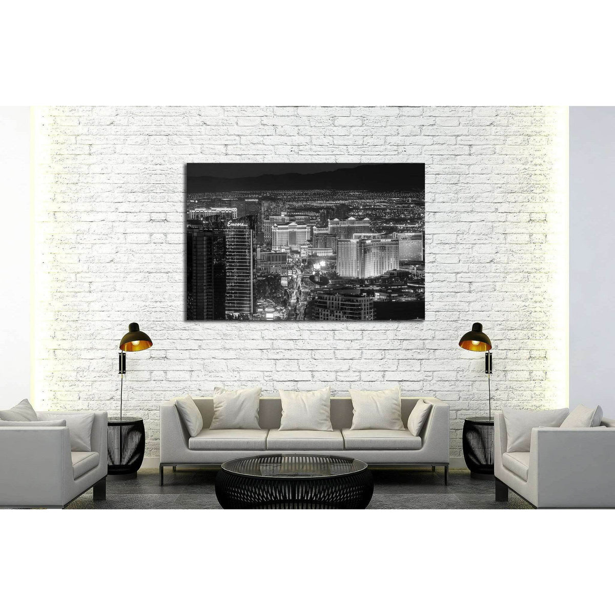 Las Vegas №529 Ready to Hang Canvas PrintCanvas art arrives ready to hang, with hanging accessories included and no additional framing required. Every canvas print is hand-crafted, made on-demand at our workshop and expertly stretched around 100% North Am