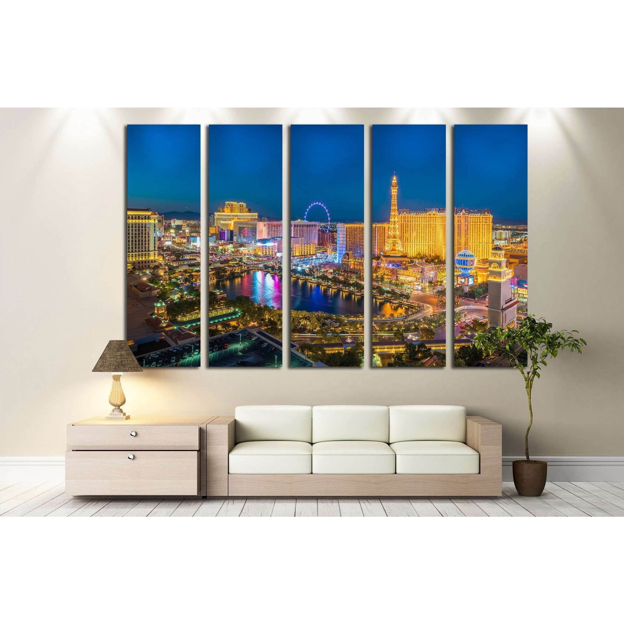 Las Vegas №537 Ready to Hang Canvas PrintCanvas art arrives ready to hang, with hanging accessories included and no additional framing required. Every canvas print is hand-crafted, made on-demand at our workshop and expertly stretched around 100% North Am