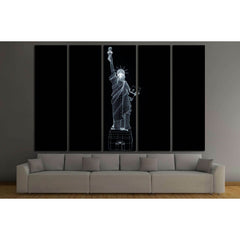 Liberty Statue in Wireframe Hologram Style №3236 Ready to Hang Canvas PrintCanvas art arrives ready to hang, with hanging accessories included and no additional framing required. Every canvas print is hand-crafted, made on-demand at our workshop and exper