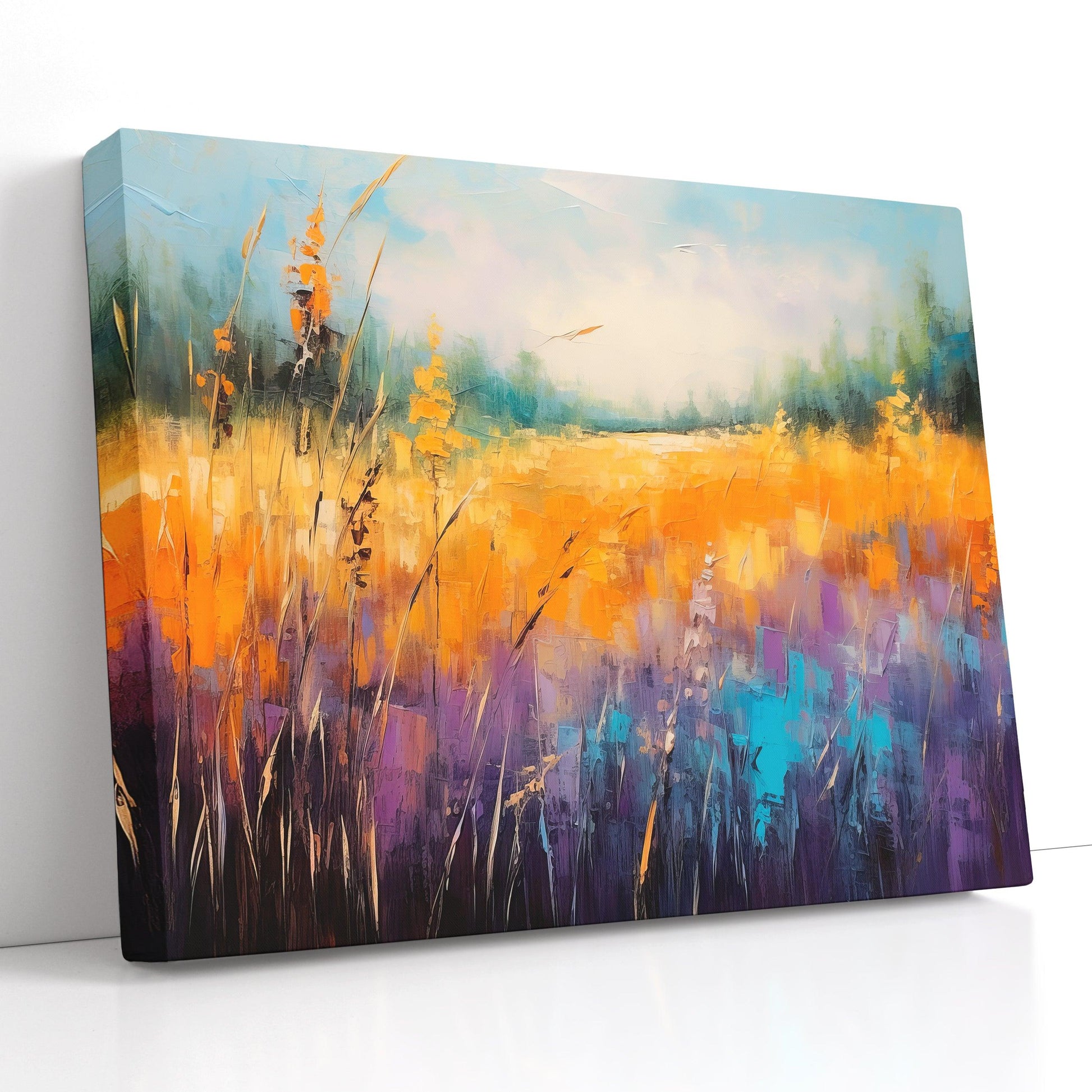 Light-filled Autumn Meadow - Canvas Print - Artoholica Ready to Hang Canvas Print