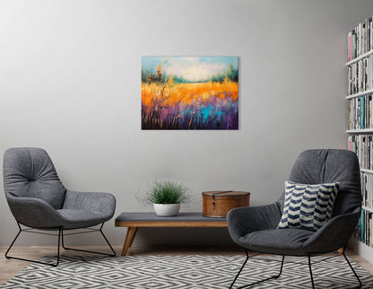 Light-filled Autumn Meadow - Canvas Print - Artoholica Ready to Hang Canvas Print