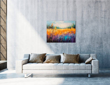 Light-filled Autumn Meadow - Canvas Print - Artoholica Ready to Hang Canvas Print