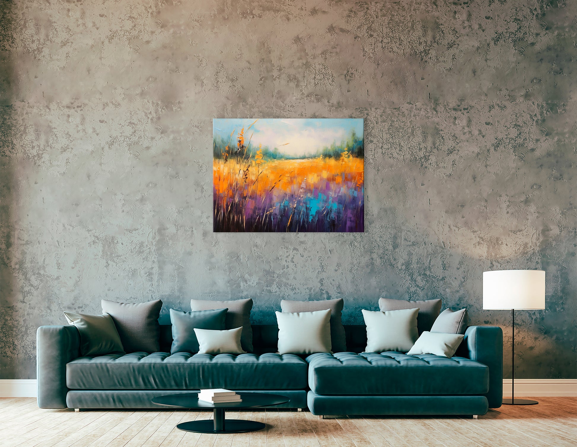 Light-filled Autumn Meadow - Canvas Print - Artoholica Ready to Hang Canvas Print