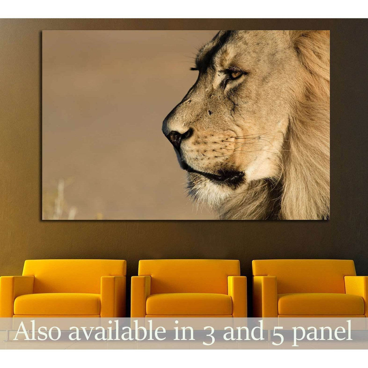 Lion Stare Head shot №1851 Ready to Hang Canvas PrintCanvas art arrives ready to hang, with hanging accessories included and no additional framing required. Every canvas print is hand-crafted, made on-demand at our workshop and expertly stretched around 1