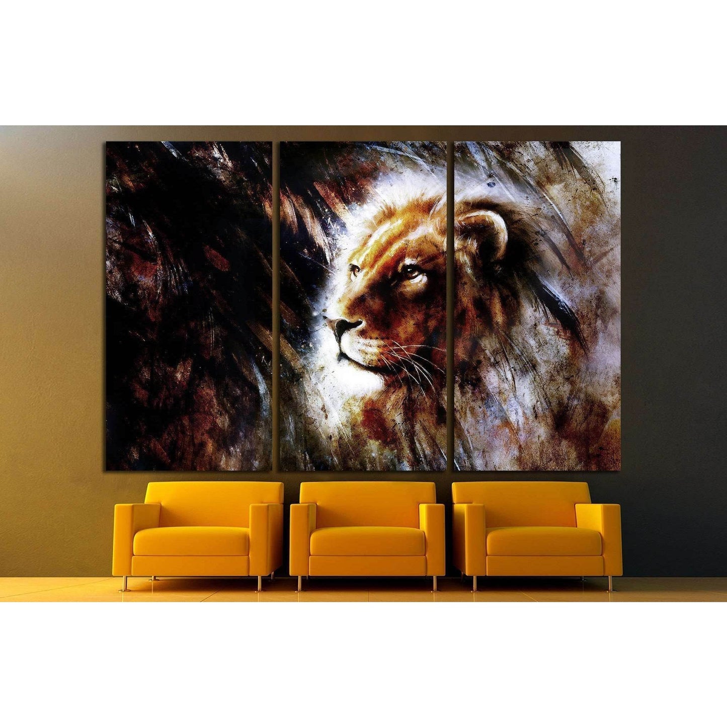 Lion Stare Head shot №1852 Ready to Hang Canvas PrintCanvas art arrives ready to hang, with hanging accessories included and no additional framing required. Every canvas print is hand-crafted, made on-demand at our workshop and expertly stretched around 1