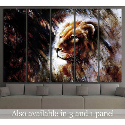 Lion Stare Head shot №1852 Ready to Hang Canvas PrintCanvas art arrives ready to hang, with hanging accessories included and no additional framing required. Every canvas print is hand-crafted, made on-demand at our workshop and expertly stretched around 1