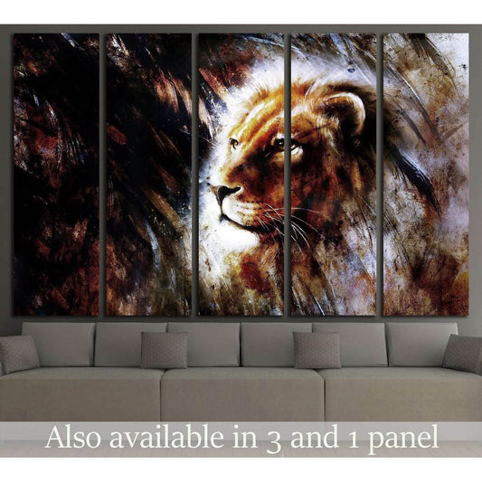 Lion Stare Head shot №1852 Ready to Hang Canvas PrintCanvas art arrives ready to hang, with hanging accessories included and no additional framing required. Every canvas print is hand-crafted, made on-demand at our workshop and expertly stretched around 1