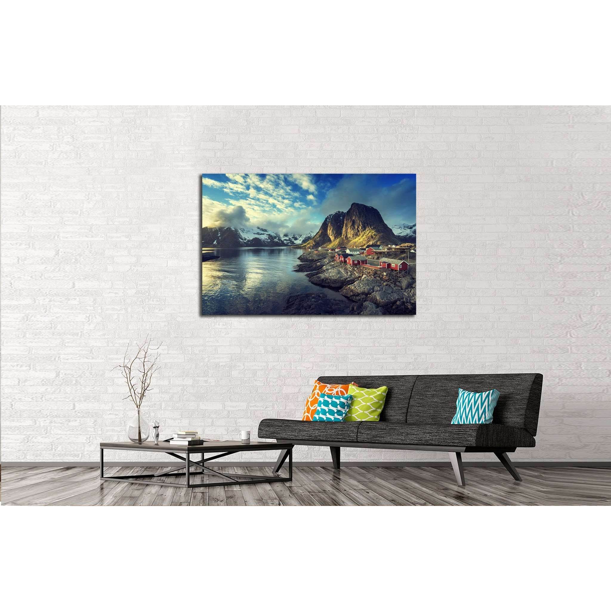 Lofoten islands, Norway №612 Ready to Hang Canvas PrintCanvas art arrives ready to hang, with hanging accessories included and no additional framing required. Every canvas print is hand-crafted, made on-demand at our workshop and expertly stretched around