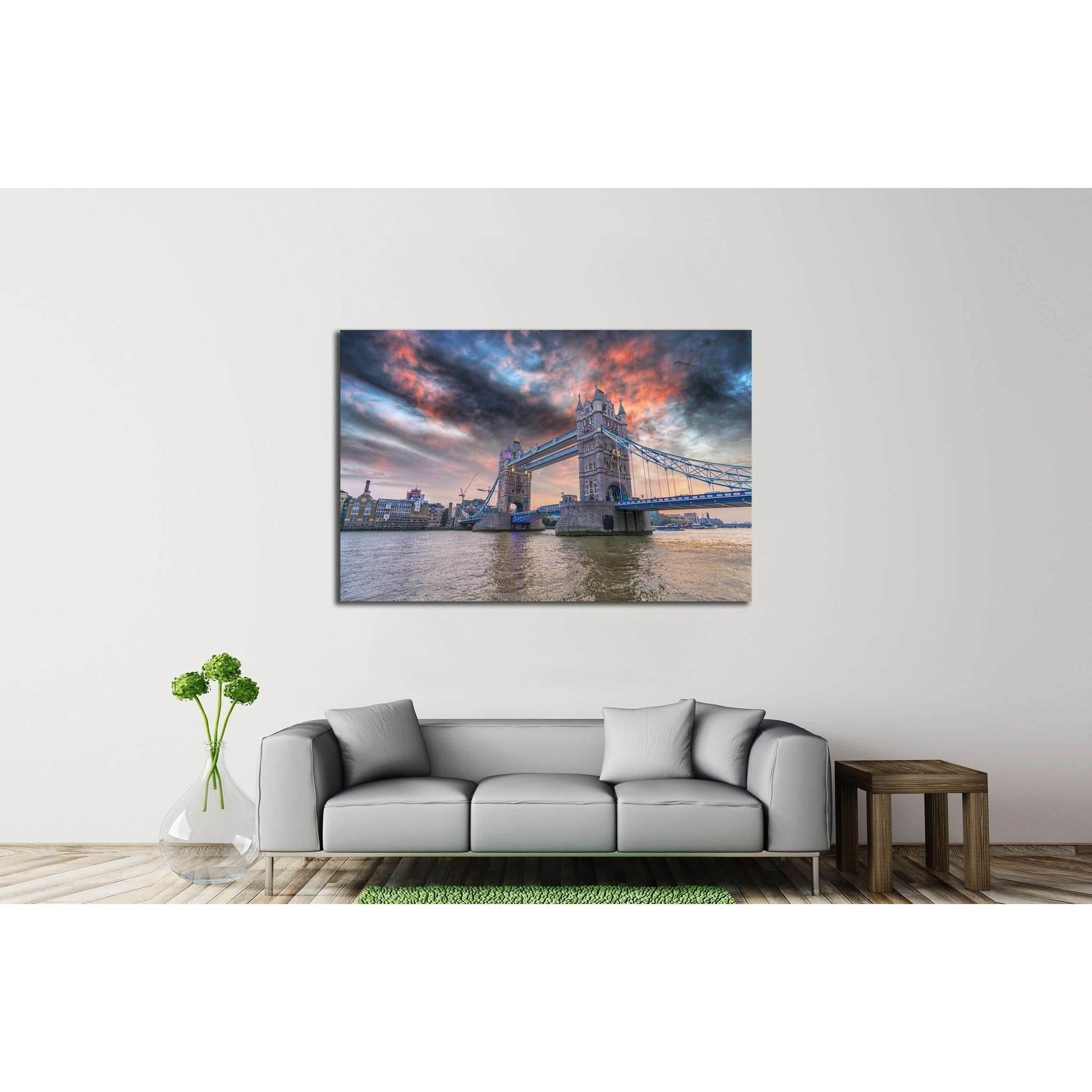 London Bridge at sunset №2266 Ready to Hang Canvas PrintCanvas art arrives ready to hang, with hanging accessories included and no additional framing required. Every canvas print is hand-crafted, made on-demand at our workshop and expertly stretched aroun