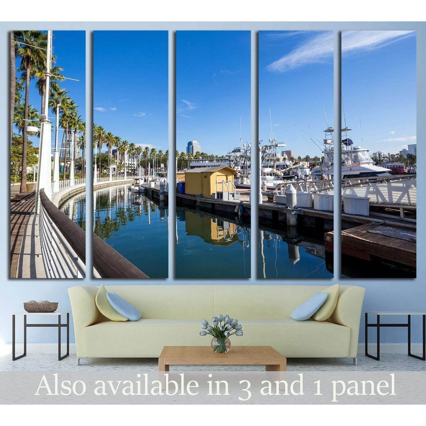 Long Beach Marina and city skyline, Long Beach, California №1689 Ready to Hang Canvas PrintCanvas art arrives ready to hang, with hanging accessories included and no additional framing required. Every canvas print is hand-crafted, made on-demand at our wo