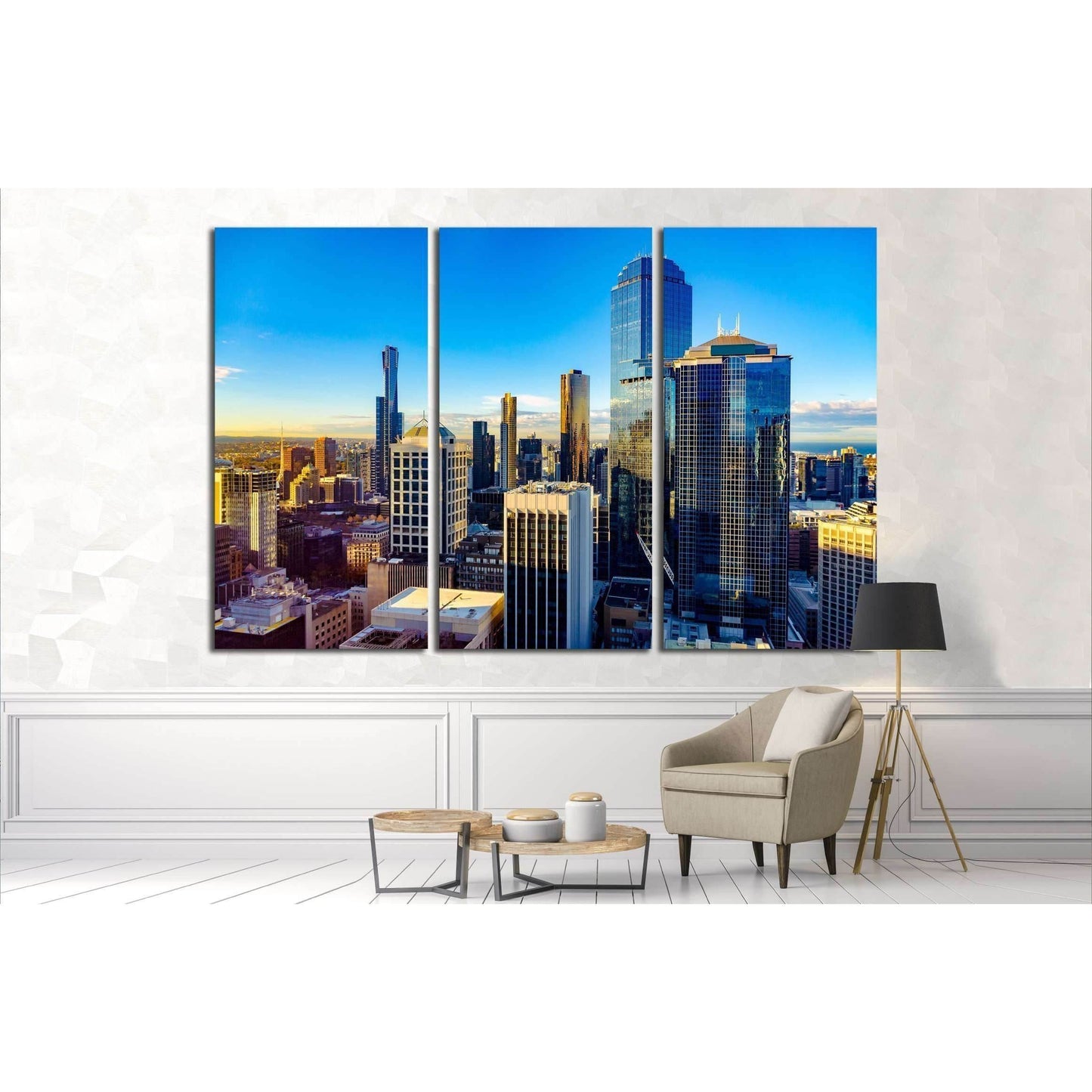 Looking East over Melbourne City,botanical gardens at sunrise №2415 Ready to Hang Canvas PrintCanvas art arrives ready to hang, with hanging accessories included and no additional framing required. Every canvas print is hand-crafted, made on-demand at our