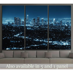 Los Angeles at night №1120 Ready to Hang Canvas PrintCanvas art arrives ready to hang, with hanging accessories included and no additional framing required. Every canvas print is hand-crafted, made on-demand at our workshop and expertly stretched around 1