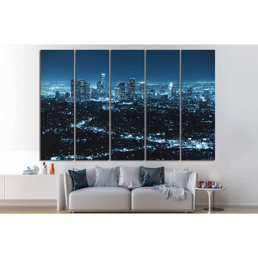 Los Angeles at night №1120 Ready to Hang Canvas PrintCanvas art arrives ready to hang, with hanging accessories included and no additional framing required. Every canvas print is hand-crafted, made on-demand at our workshop and expertly stretched around 1
