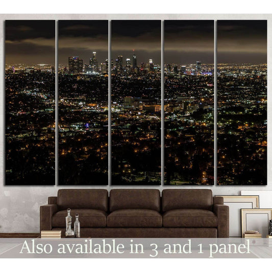 Los Angeles skyline №820 Ready to Hang Canvas PrintCanvas art arrives ready to hang, with hanging accessories included and no additional framing required. Every canvas print is hand-crafted, made on-demand at our workshop and expertly stretched around 100