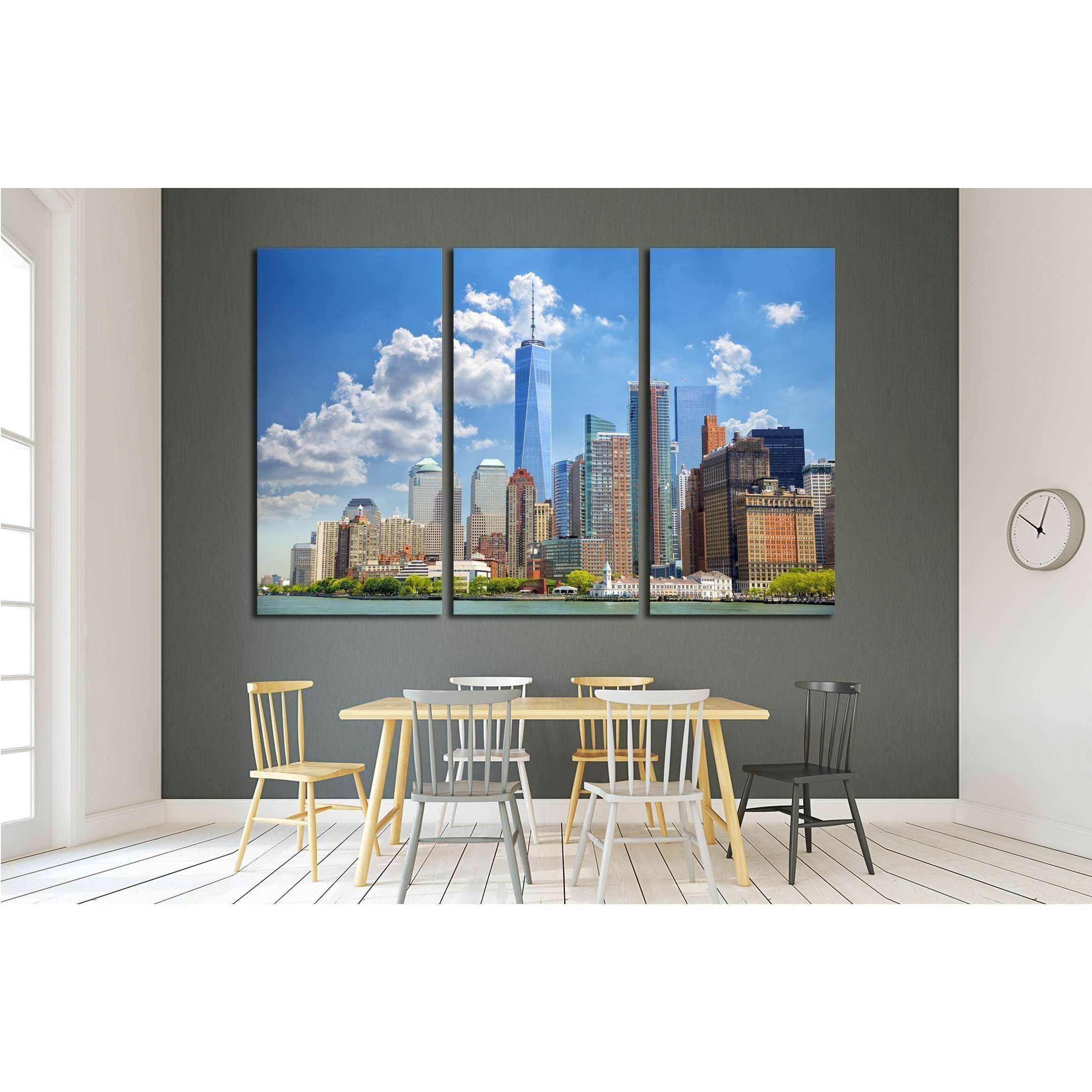Lower Manhattan urban skyscrapers in New York City №2217 Ready to Hang Canvas PrintCanvas art arrives ready to hang, with hanging accessories included and no additional framing required. Every canvas print is hand-crafted, made on-demand at our workshop a