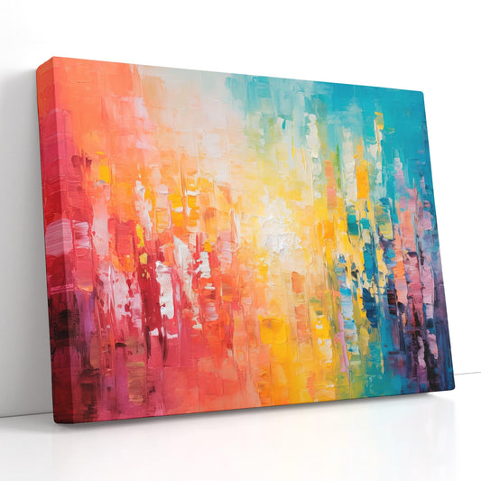 Luminous Multi-Colored Abstract - Canvas Print - Artoholica Ready to Hang Canvas Print