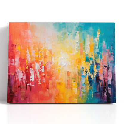 Luminous Multi-Colored Abstract - Canvas Print - Artoholica Ready to Hang Canvas Print