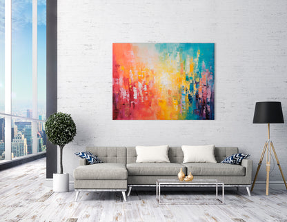 Luminous Multi-Colored Abstract - Canvas Print - Artoholica Ready to Hang Canvas Print