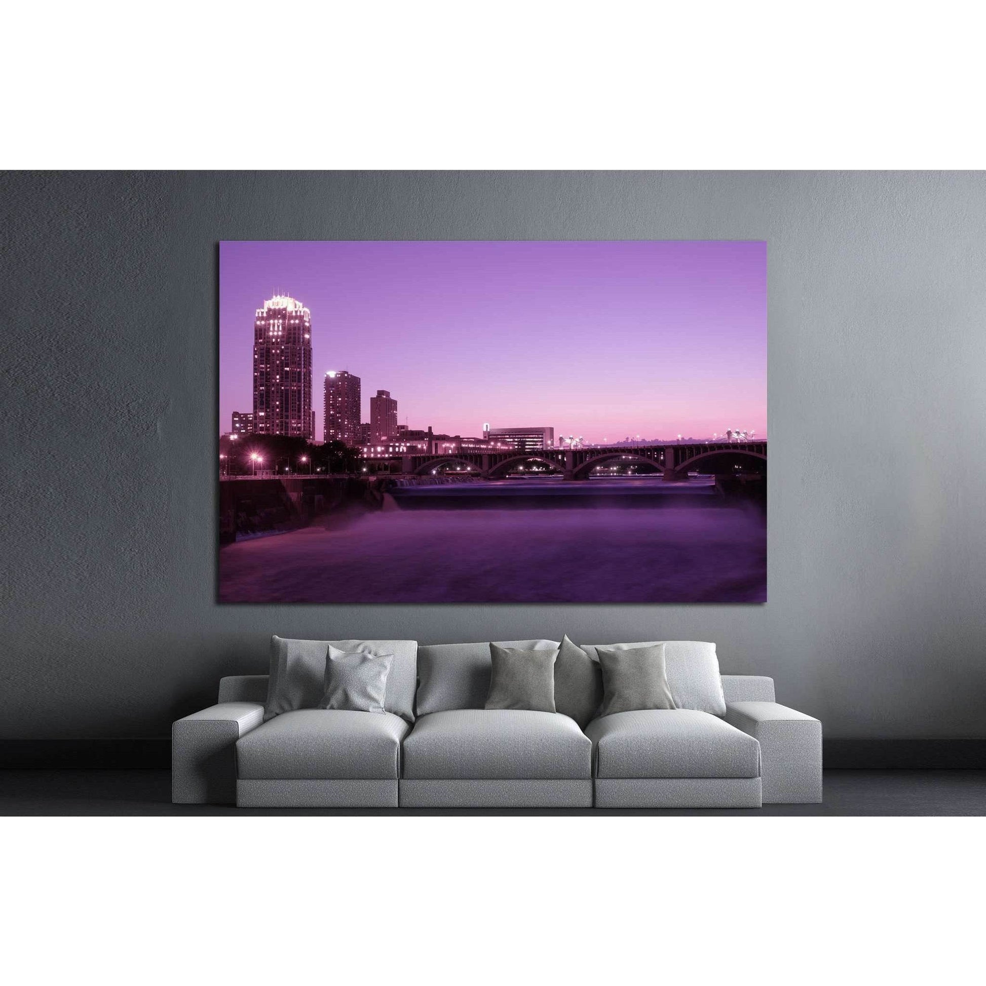 Magic hour in Minneapolis №1726 Ready to Hang Canvas PrintCanvas art arrives ready to hang, with hanging accessories included and no additional framing required. Every canvas print is hand-crafted, made on-demand at our workshop and expertly stretched aro