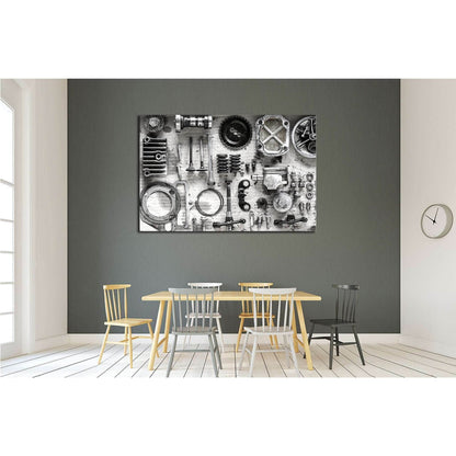 maintenance old parts of engine №1876 Ready to Hang Canvas PrintCanvas art arrives ready to hang, with hanging accessories included and no additional framing required. Every canvas print is hand-crafted, made on-demand at our workshop and expertly stretch